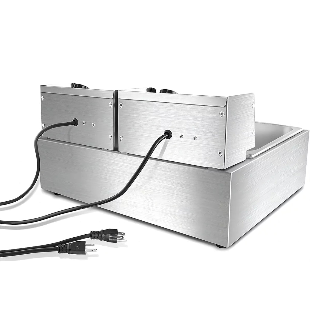 3400W Deep Fryer with Dual Baskets 6L Tank K6645