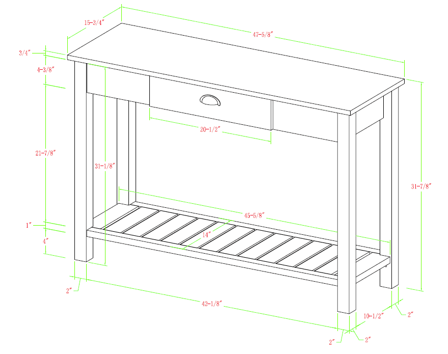 Grey Wash Console Table V4249