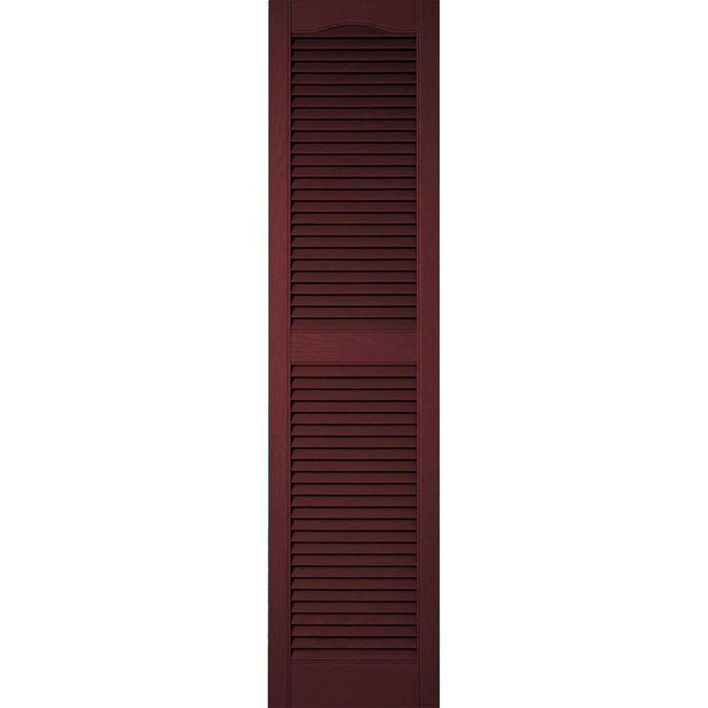 Bordeaux Vinyl Open Louver Shutters V864713