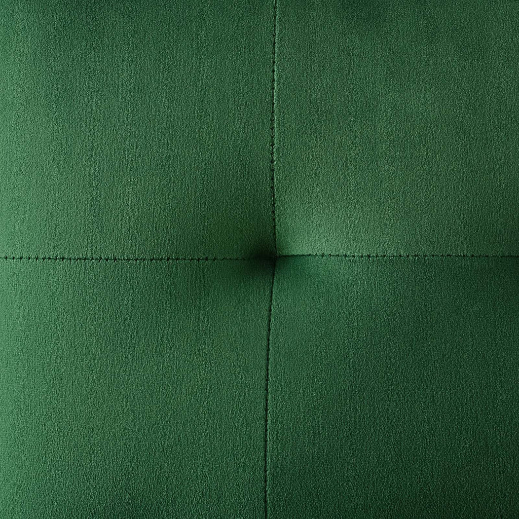 Velvet Fabric Metal Steel Gold Green Side Chair Y4087