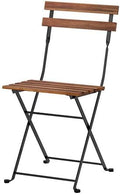 Foldable Acacia Black Chair A5945
