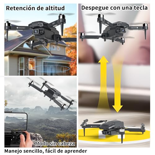 Mini Drone with Camera, FPV RC Quadcopter, Foldable Drone with Carry Case T868121