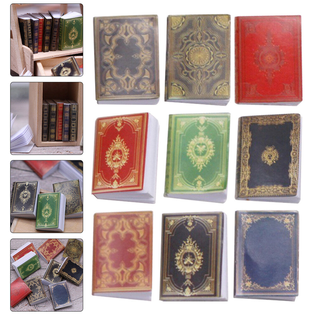 9pcs Doll House Mini Books Toys W194024