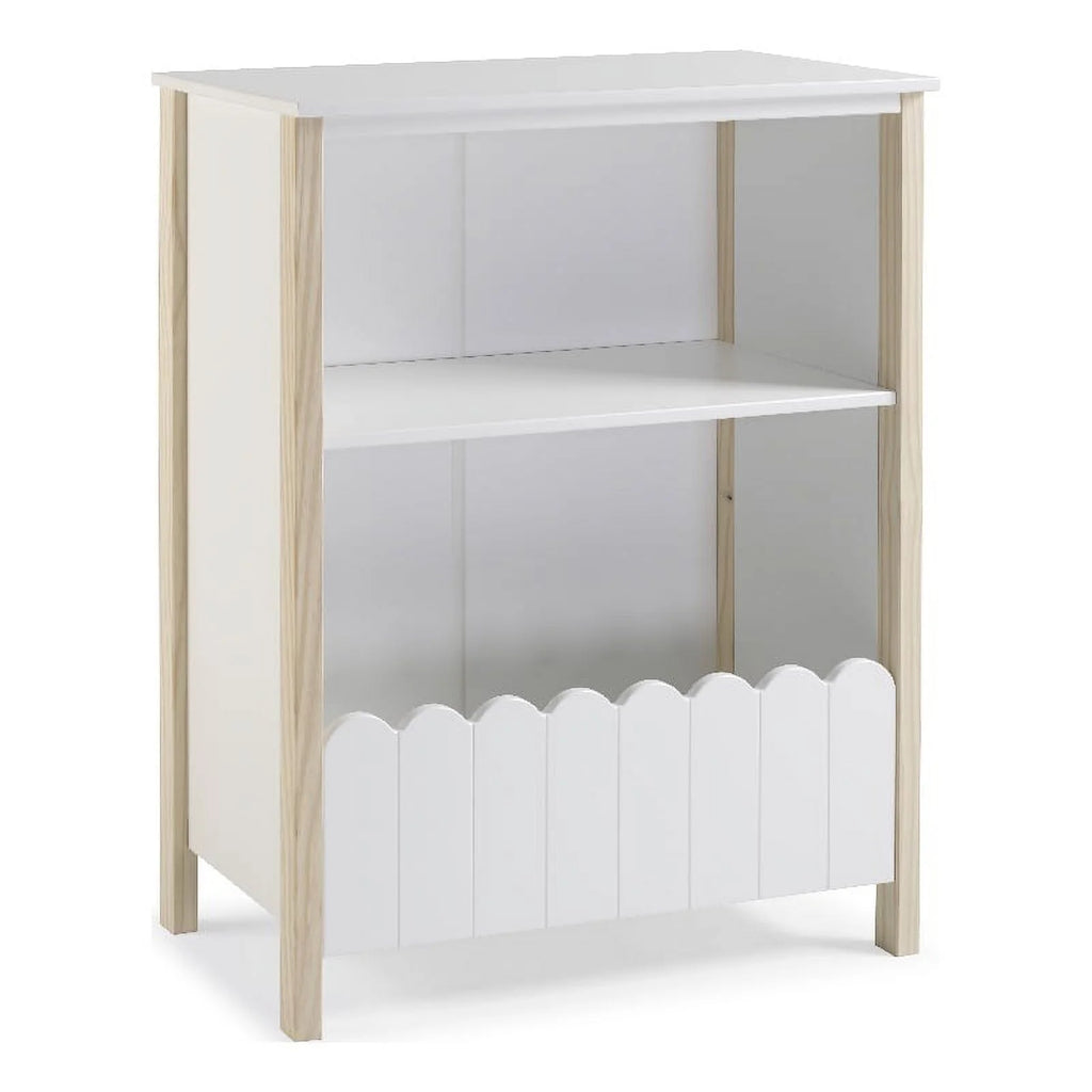 Wood Youth Bookcase in Natural and White W8085