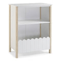 Wood Youth Bookcase in Natural and White W8085
