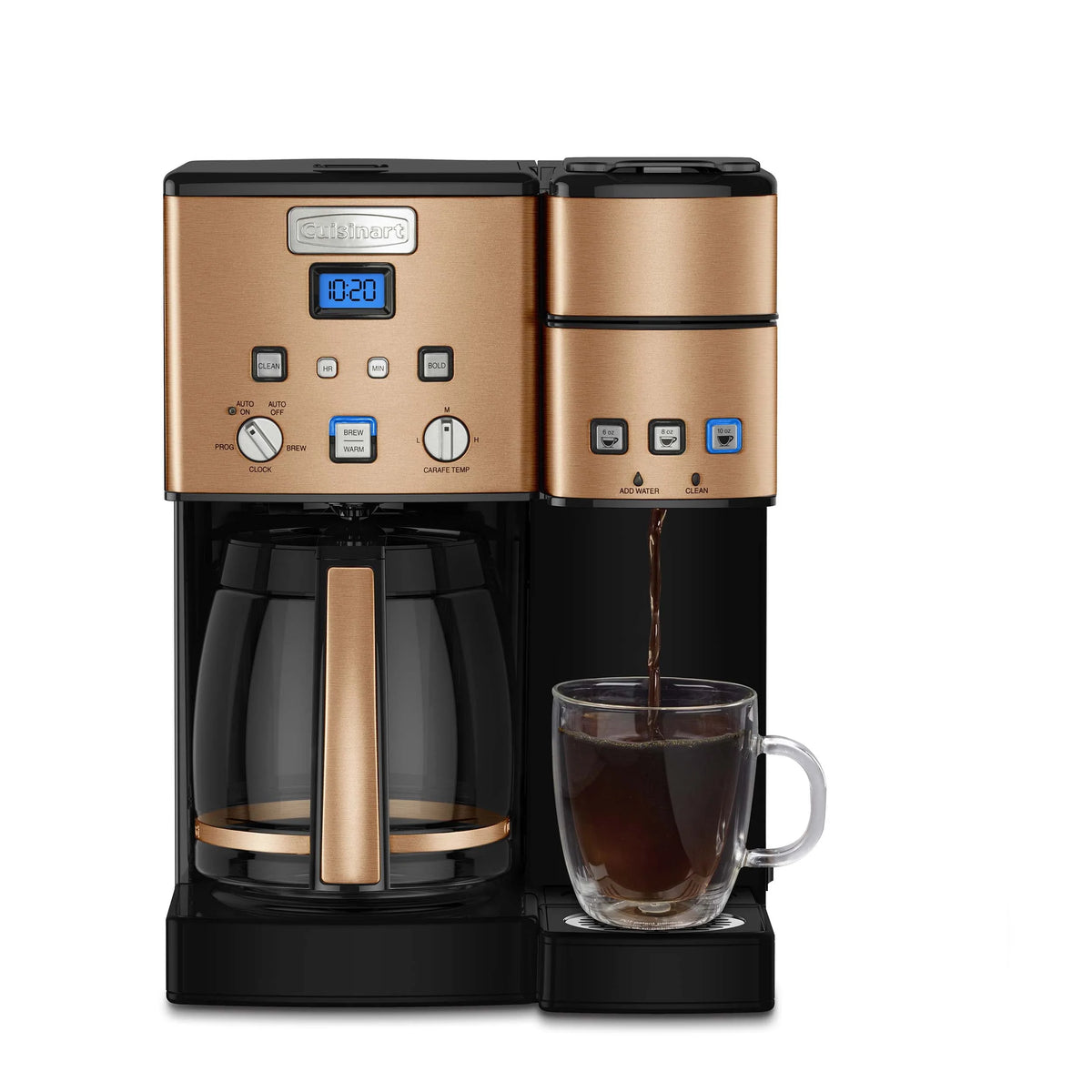 12 Cup Coffeemaker and Single-Serve Brewer D458