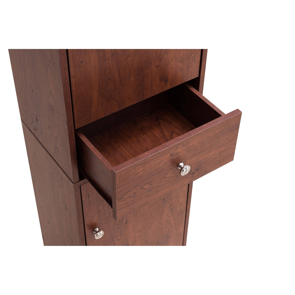 White Oak Compact Farmhouse Armoire D5310