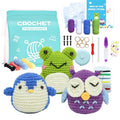 Crochet Starter Kit with Crochet Hooks, Yarn, Markers and Supplies Z7925