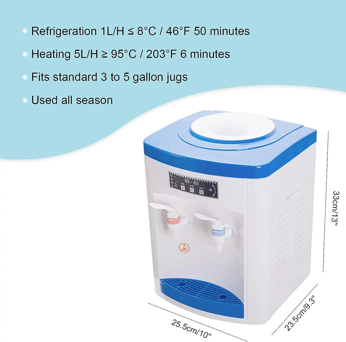 550W Small Water Cooler Dispenser 5 Gallon H8013