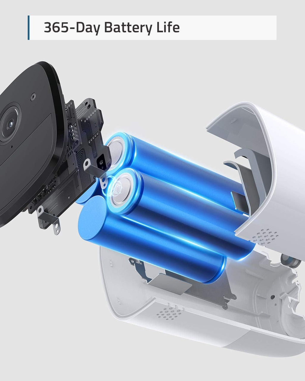 Wireless Home Security Camera System, 4-Cam Kit, 2K Resolution, 365-Day Battery Life Z914749