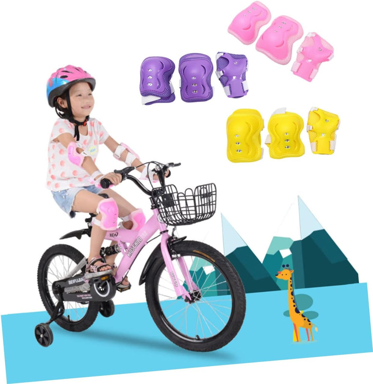 18 pcs Set Elbow Pads Knee Protector Wrist Guards Protective Gear F1472