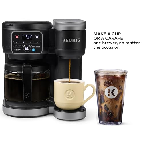 Single Serve & Carafe Coffee Maker, 72oz Reservoir P997