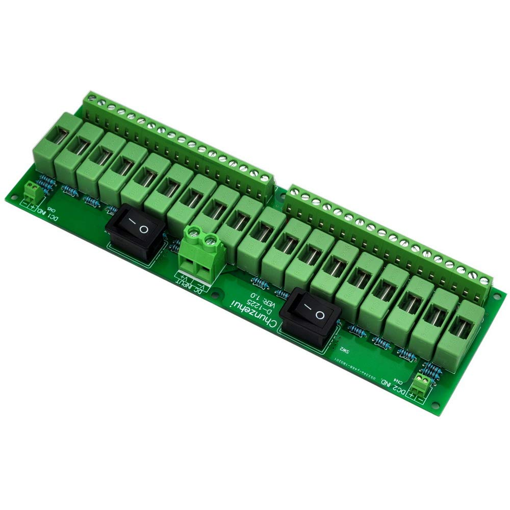18 Channels 12V/24V 20A Power Distribution Fuse Module, Pack of 2 C4368