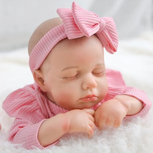 18 Inch Sleeping Baby Doll with Magnetic Pacifier F98255