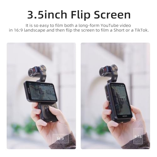 5K Handheld Camera with 3-Axis Gimbal Stabilizer R453