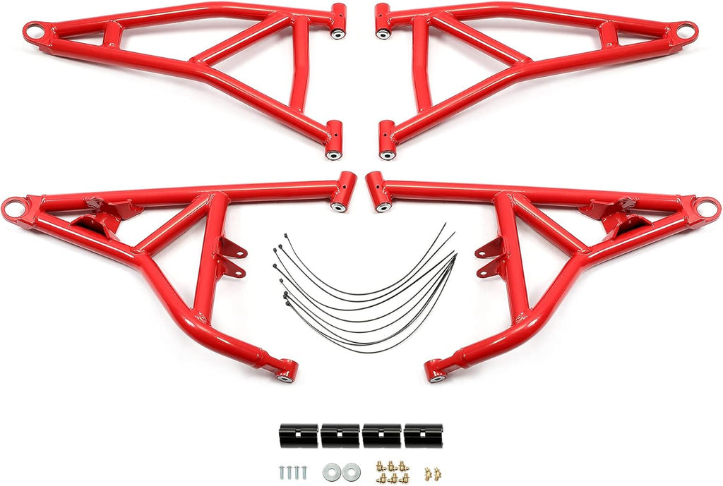 4 A Arms Upper & Lower Rods A-Arms Powder Coated Heavy Duty U96924