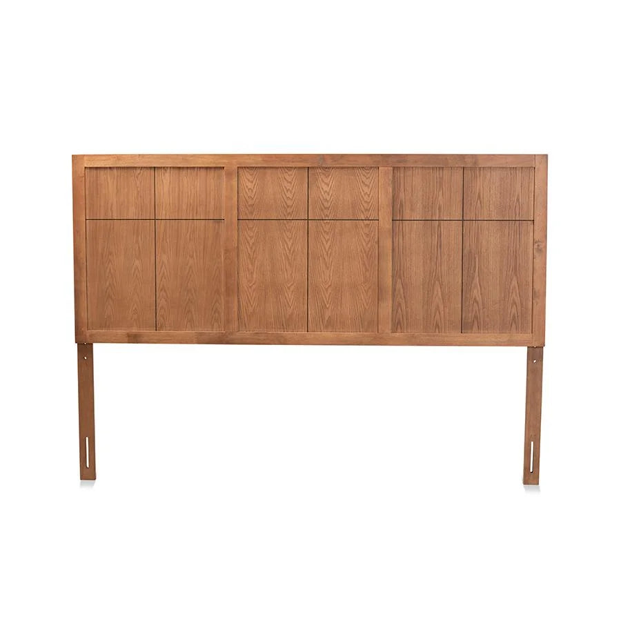 King Size Ash Walnut Finished Wood Headboard G2268