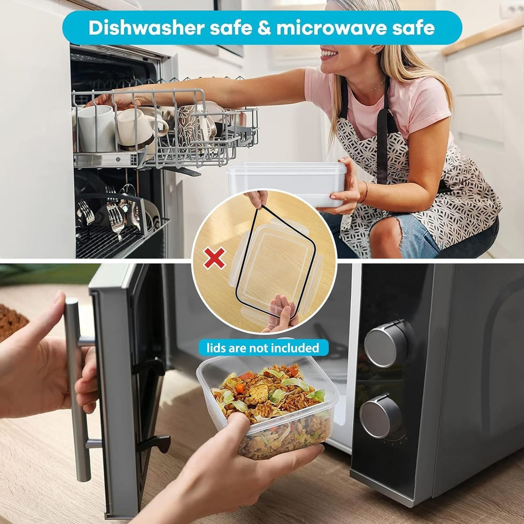 6 PCS Large Leakproof Food Storage Containers with Removable Colander W24418
