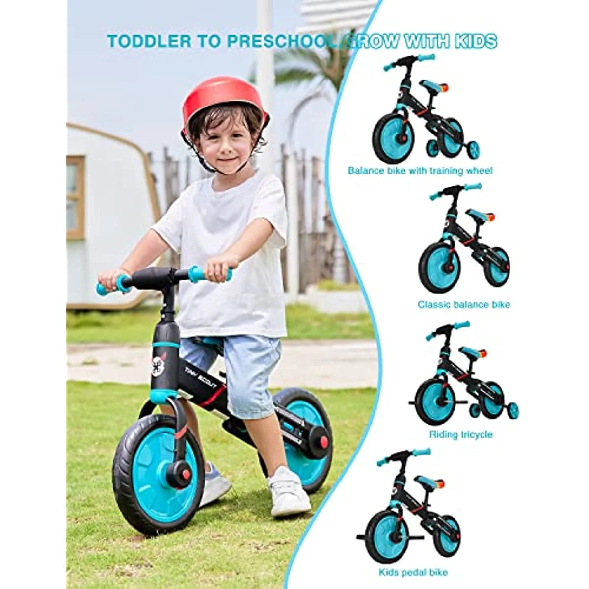 4-in-1 Kids Balance Bike Z868