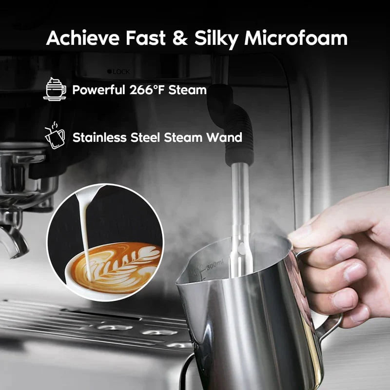 20 Bar Espresso Machine with Milk Frother Y230820