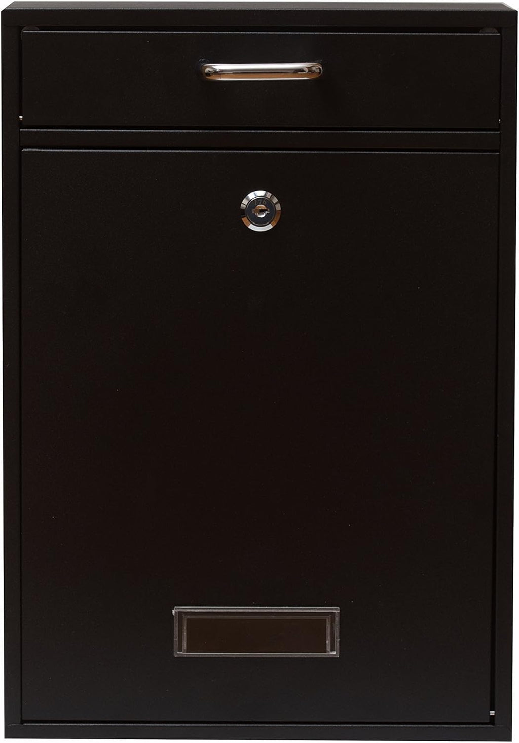 Wall Mounted Locking Vertical Dropbox Mailbox, Galvanized Steel G97130