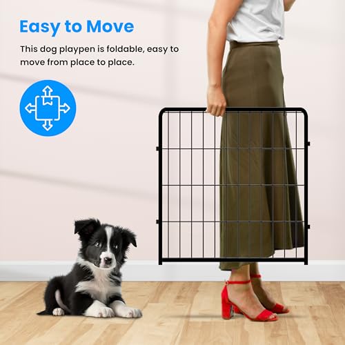 Portable 32" Height 8 Panels Heavy Duty Dog Playpen A105358