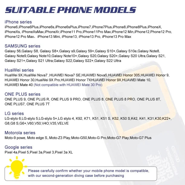 Waterproof Protective Case for Phones Up to 6.9 Inch K684