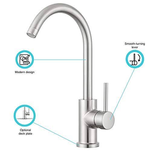 Satin Nickle RV Kitchen Faucet C363761