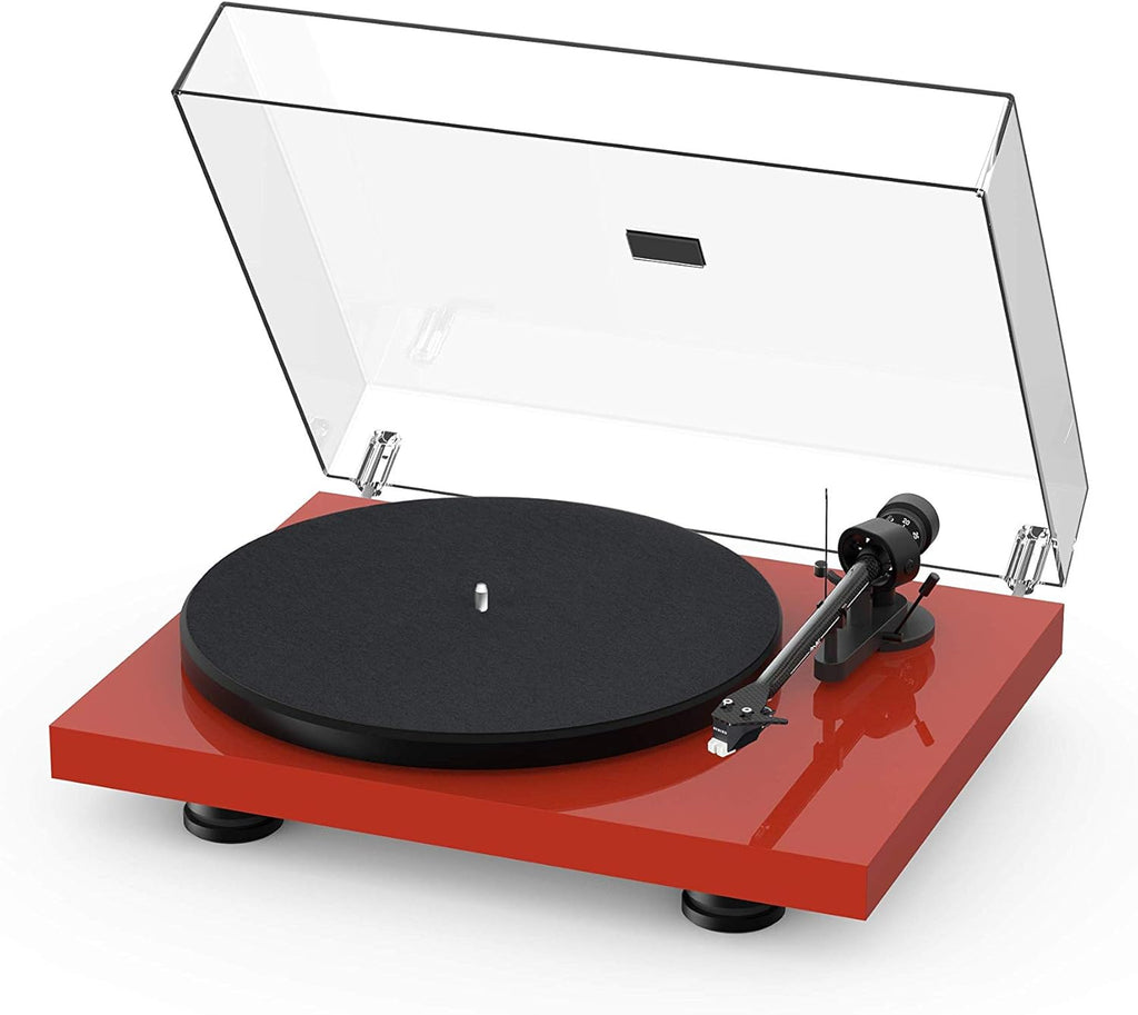 High Gloss Black Turntable with Carbon Fiber Tonearm and Sumiko Rainier Phono Cartridge P807322