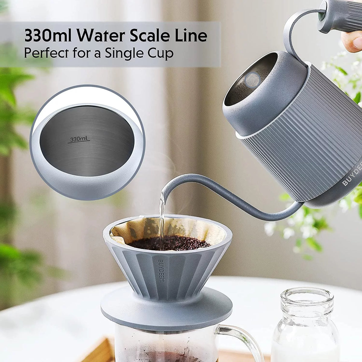 Portable Gooseneck Coffee Kettle 330ml T202