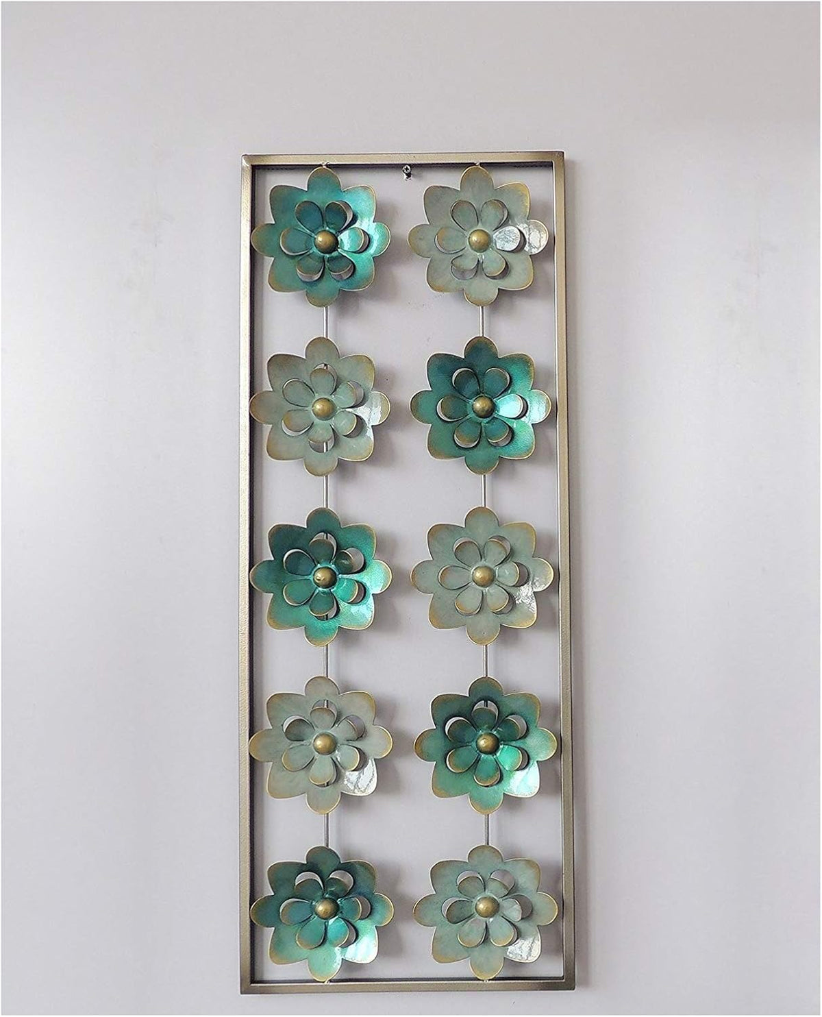 Wall Decor with Frame (Circles Earth Colors) Pack of 2 V785