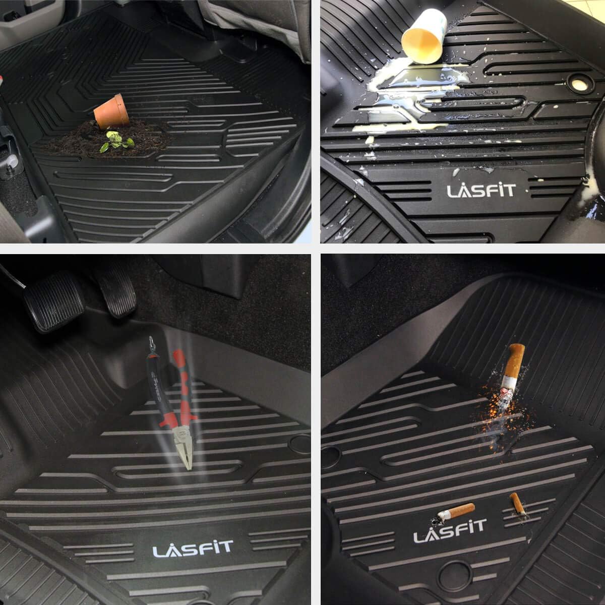 Black TPE Car Floor Liners A19905