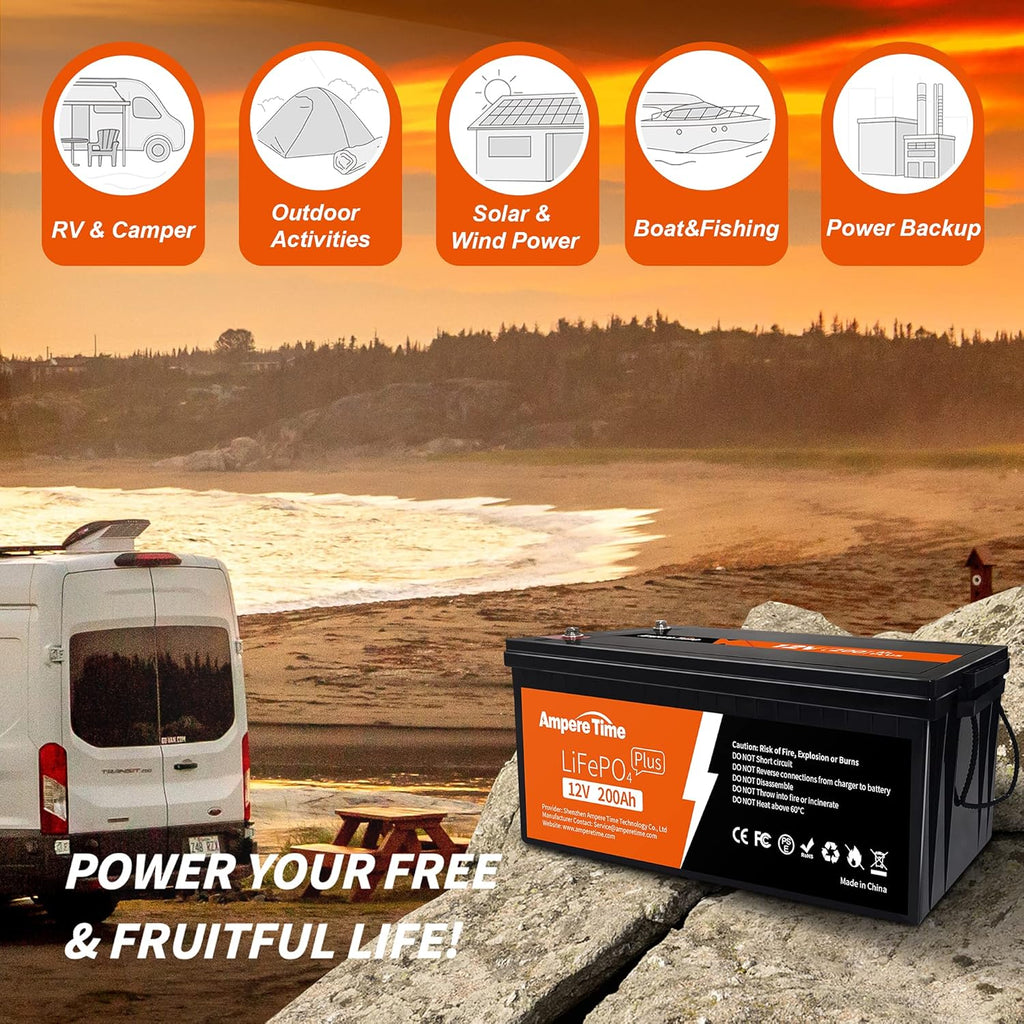 12V 200Ah Lithium LiFePO4 Battery with 200A BMS S922187