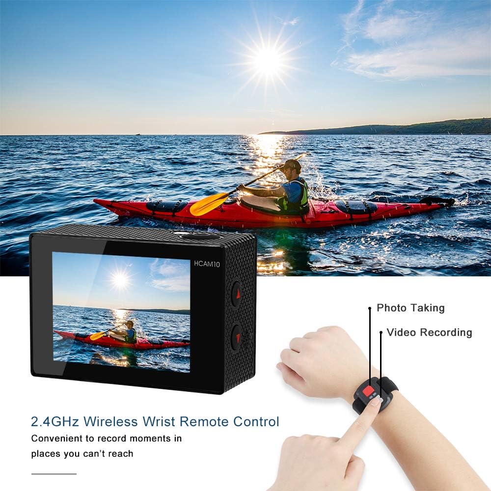 4K Waterproof Action Camera with Wide Angle Lens T204983