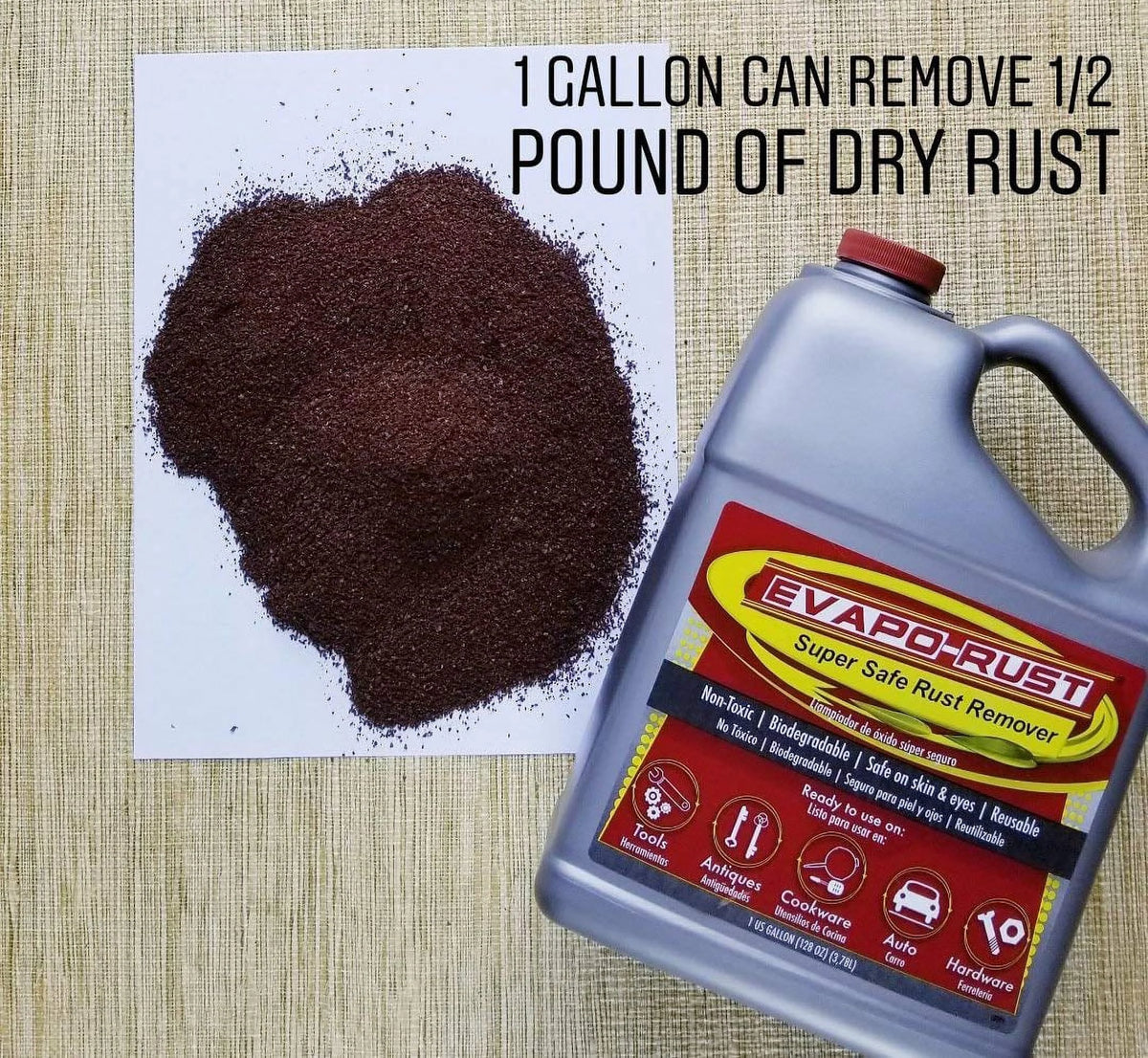 1 Gallon Non Toxic Water Based Rust Remover X420374