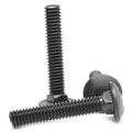 1/4 inch-20 x 1 inch Coarse Thread Grade 5 Carriage Bolt Medium Carbon Steel Black Oxide S343243