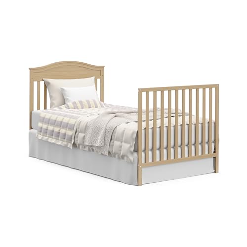 4-in-1 Convertible Mini Crib with Bonus Mattress (Driftwood) G380184
