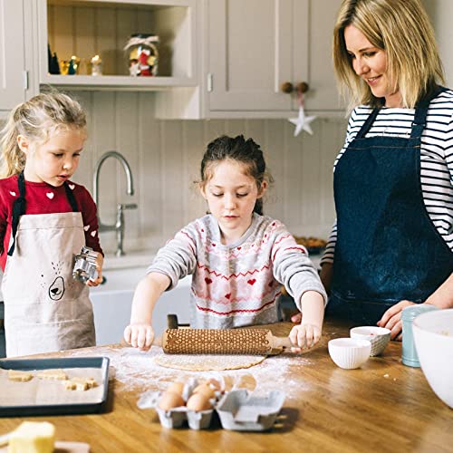 Wooden Embossed Rolling Pin E662