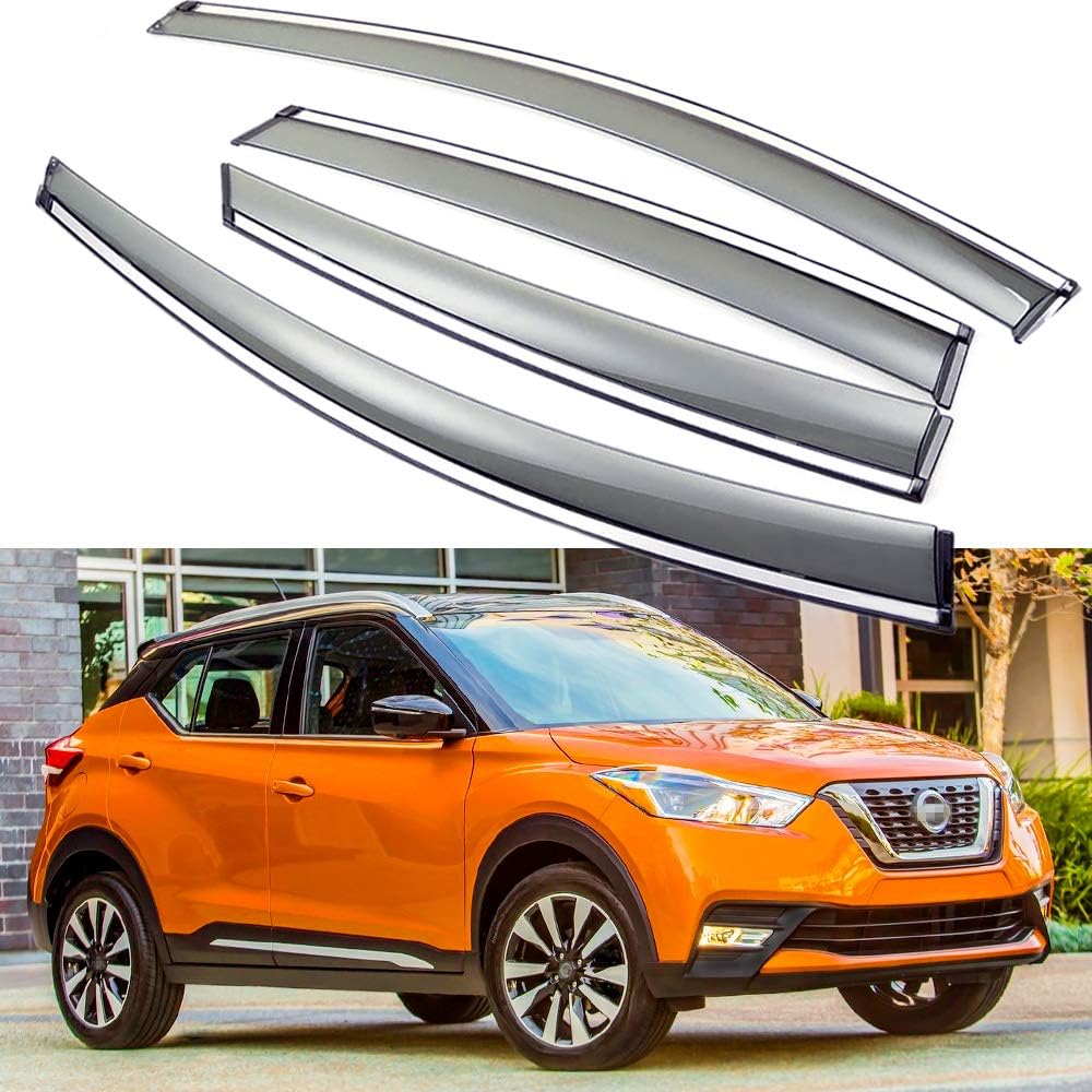 Car Window Visor Vent Shade Deflector Sun/Rain/Fog Guards P21333