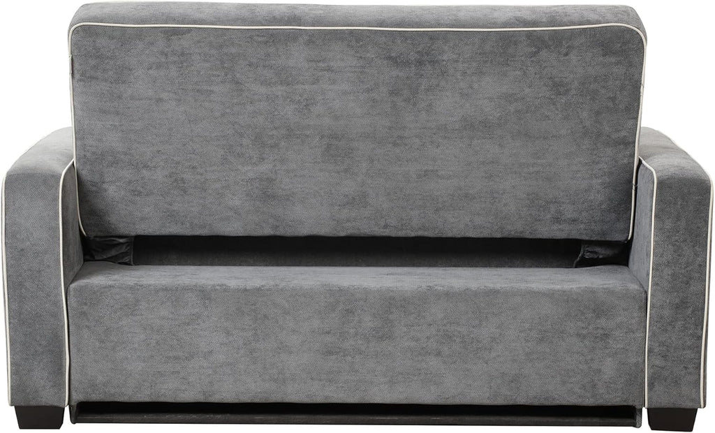 Linen Upholstered Convertible Sofa Bed with USB Charging Port K668