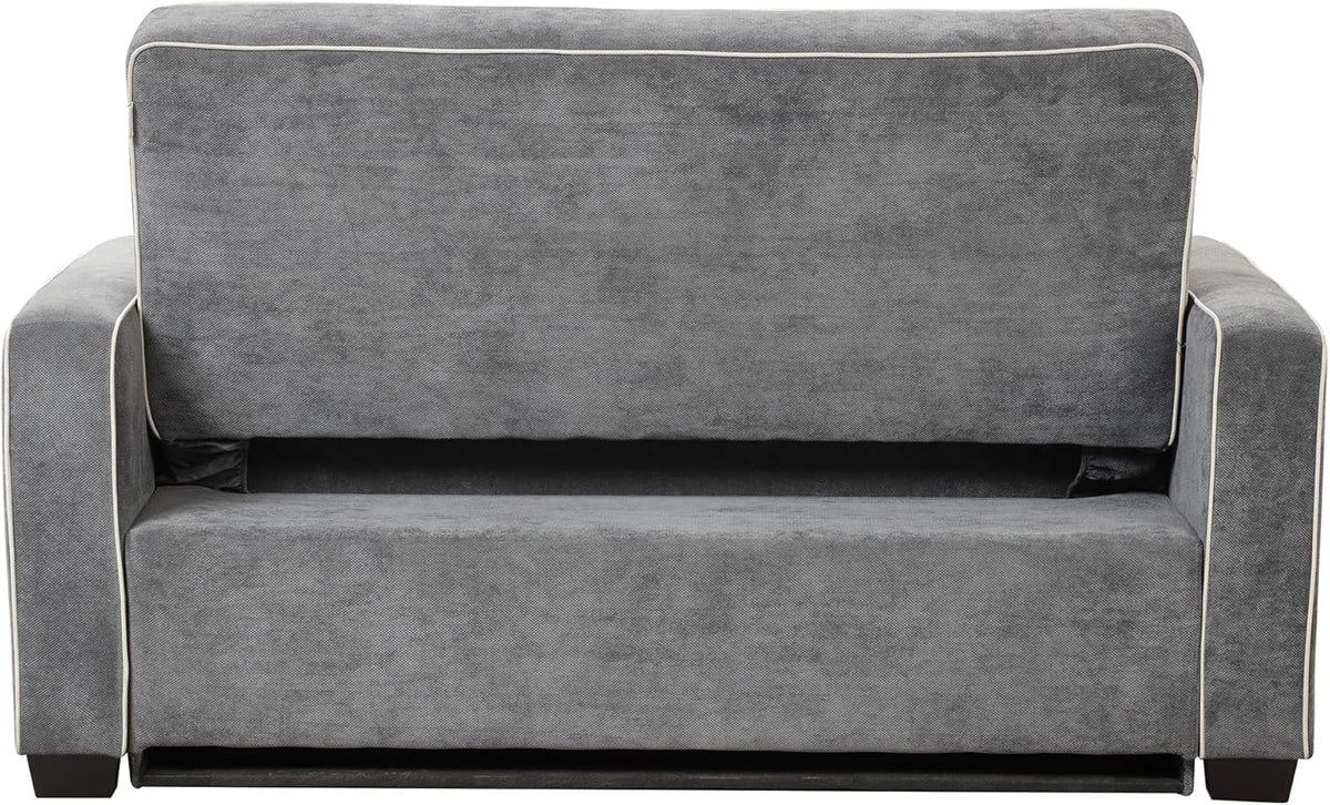 Linen Upholstered Convertible Sofa Bed with USB Charging Port K668