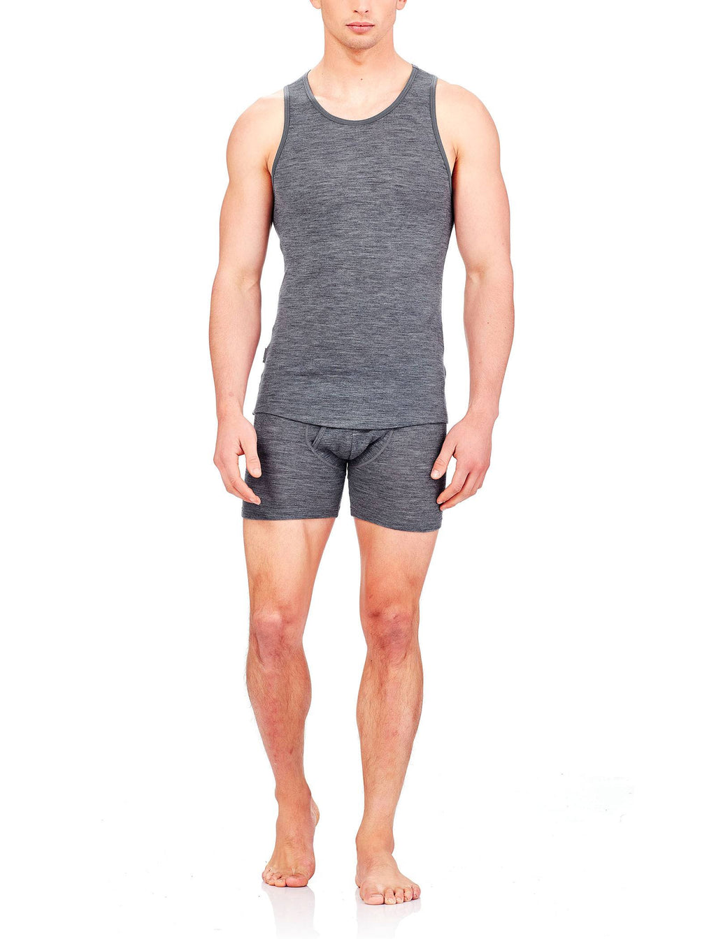 Men's Anatomica Rib Tank Gritstone Heather R2091