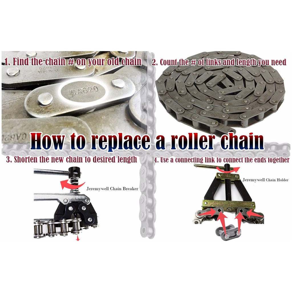 35 Feet Roller Chain with 10 Connecting Links I199563