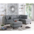 Reversible Sectional Sofa Set with Ottoman K3578