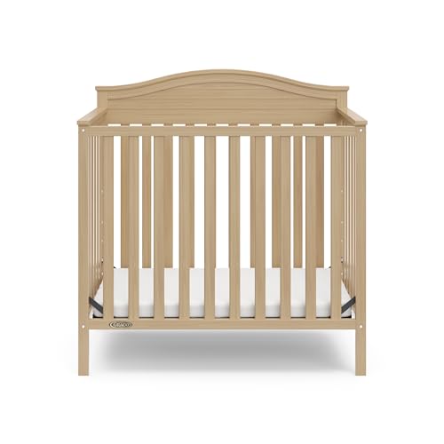 4-in-1 Convertible Mini Crib with Bonus Mattress (Driftwood) G380184