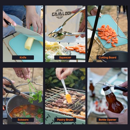 Camping Cooking Utensil Set with Organizer Case S472683