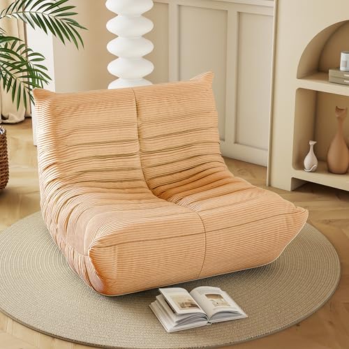 Yellow Memory Foam Bean Bag Chair D24196