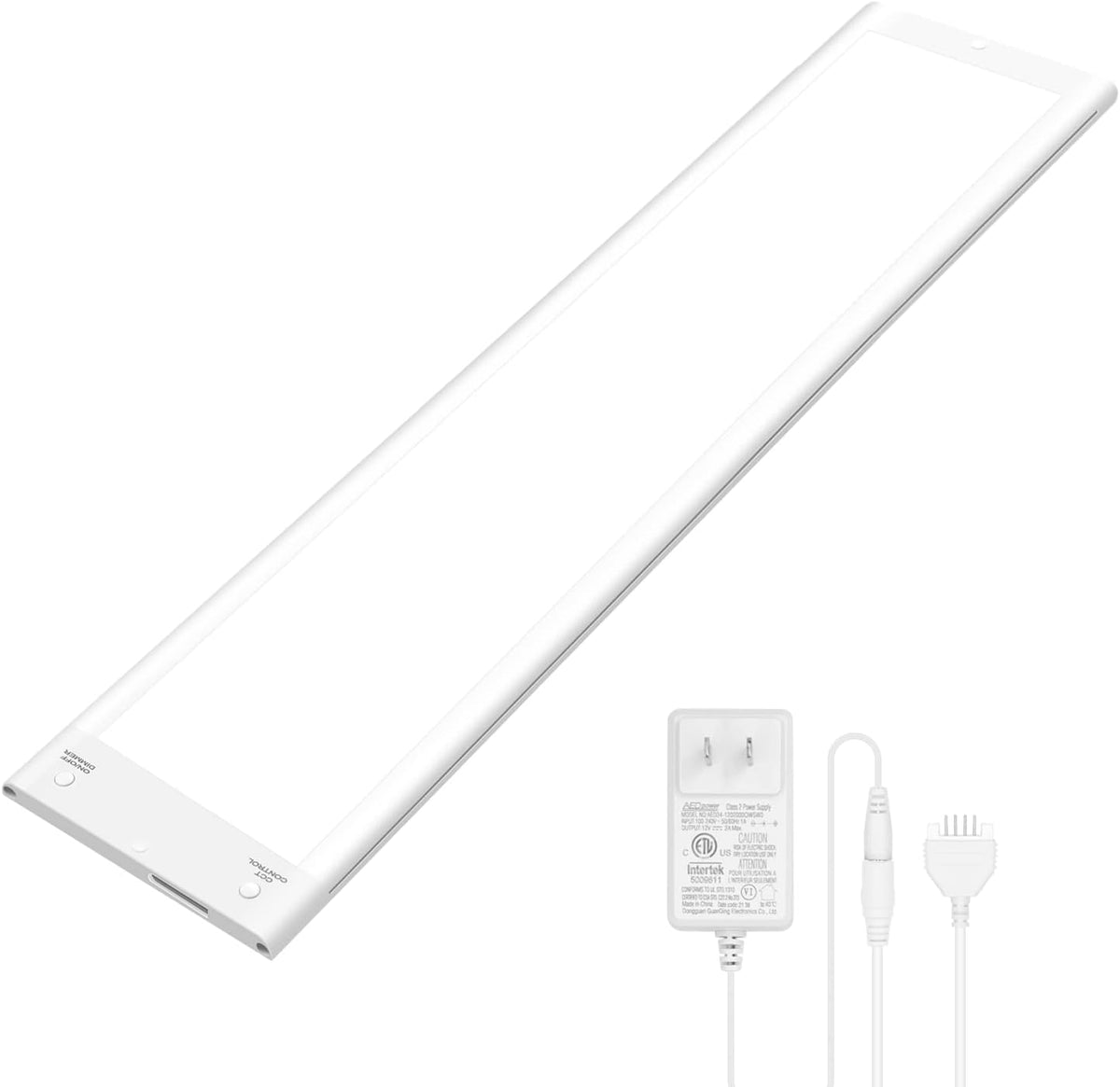 LED Under Cabinet Light, 18 Inch, 9W, 720lm, Dimmable, 5 Color Temperature, Pack of 2 H192