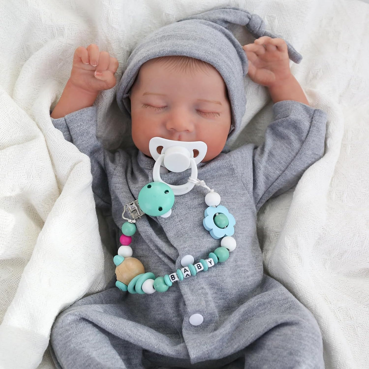 18 Inch Full Vinyl Reborn Boy Doll N89706