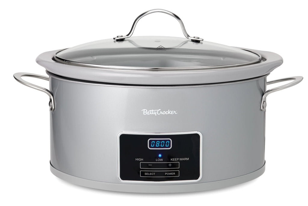 6-Quart Oval Digital Programmable Slow Cooker with LCD Display R887437
